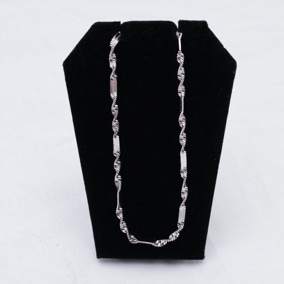 Silver Twist Anklet - Picture 1 of 6